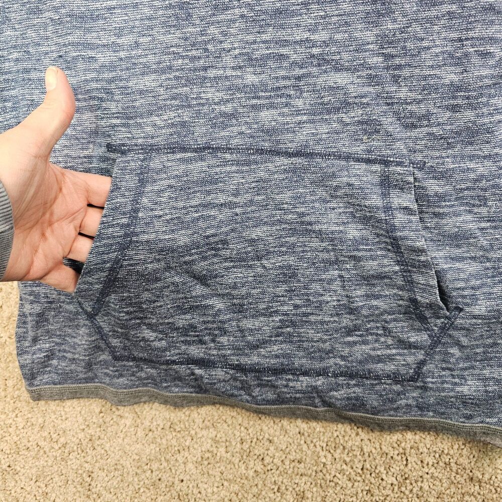 Hollister Long-Sleeve Pullover With Drawstring Hood Blue Gray Men's Size Small - Picture 4 of 14